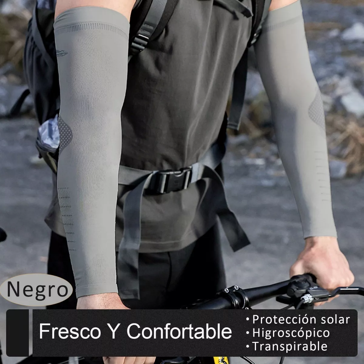 Foto 4 pulgar | Set Mangas Para Brazos Deportivas Ciclismo Uv Protección 4 Pares Unitalla Eo Safe Imports Esi-11946 Multicolor