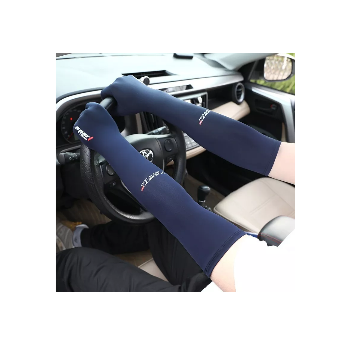 Foto 4 pulgar | Mangas Protectoras Brazo Uv Para Sol Con Guante Dos Dedos Eo Safe Imports Esi-13645 Azul