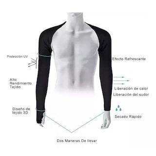 Foto 2 | Kit De 6 Pares De Protectores De Mangas De Brazo Eo Safe Imports Esi-17501 Multicolor