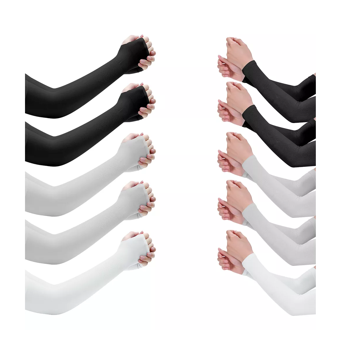 Foto 2 pulgar | Mangas Protectoras Uv Para Brazos - 10 Pares Eo Safe Imports Esi-17498 Multicolor