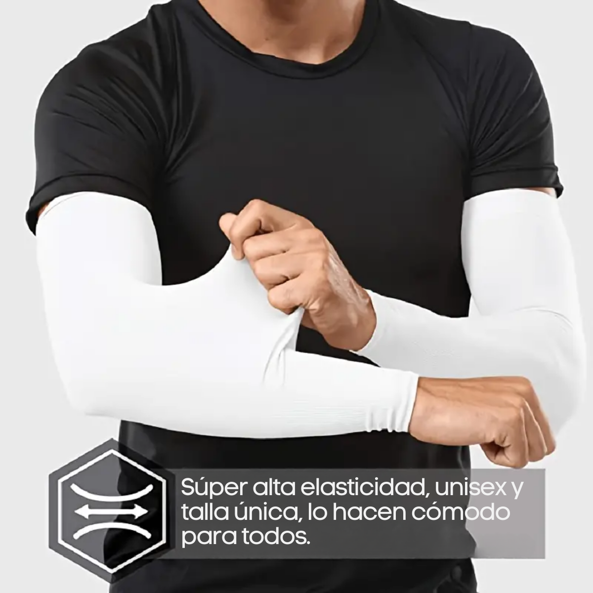 Foto 2 | 3 Pares Mangas Protectoras Rayos Uv Lycra Transpirables Deportivas