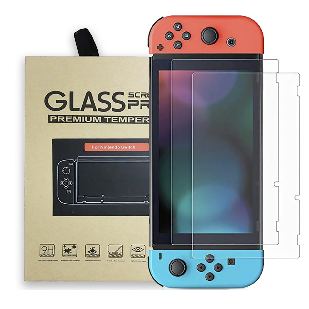 Foto 2 pulgar | Pack de 2 Micas de Cristal Templado para Nintendo Switch 9h 0.33 mm Grosor