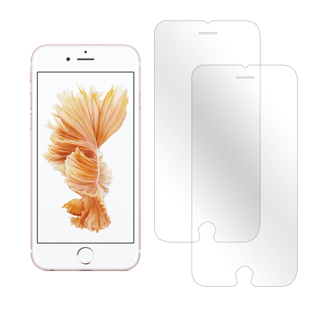 Mica Cristal Templado Netonbox Premium color Transparente Incluye 2 Piezas 9h 0.33 mm para iPhone 6 Plus / 6s Plus