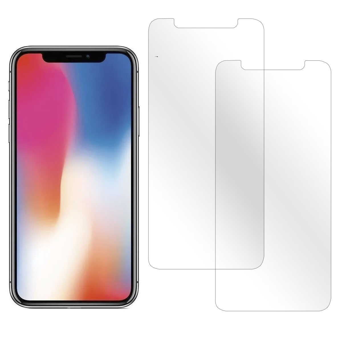 Foto 2 pulgar | Mica de Cristal Templado Netonbox Premium 2 Piezas 9h 0.33 mm para iPhone X Max y Xs Max