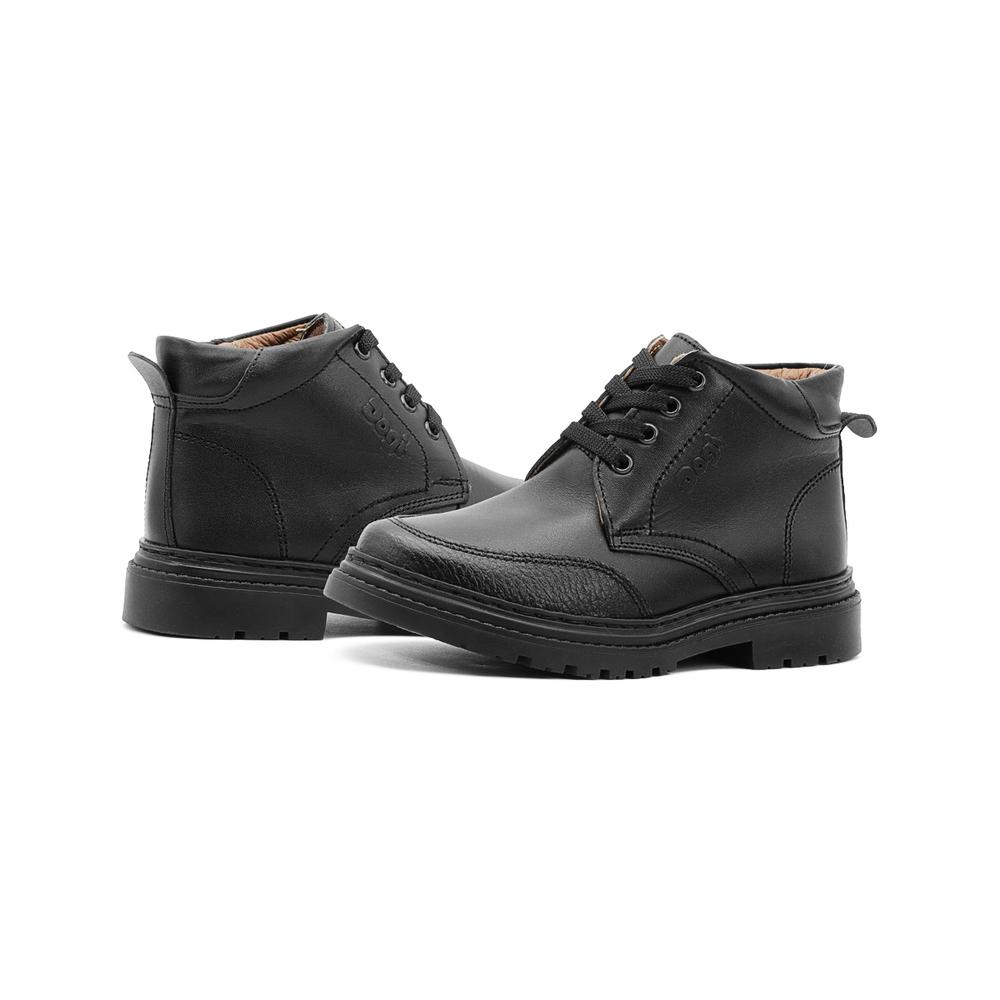 Foto 4 pulgar | Bota Escolar Dogi Niño Cómodas 100%piel Transpirable 18-21.5 Negro