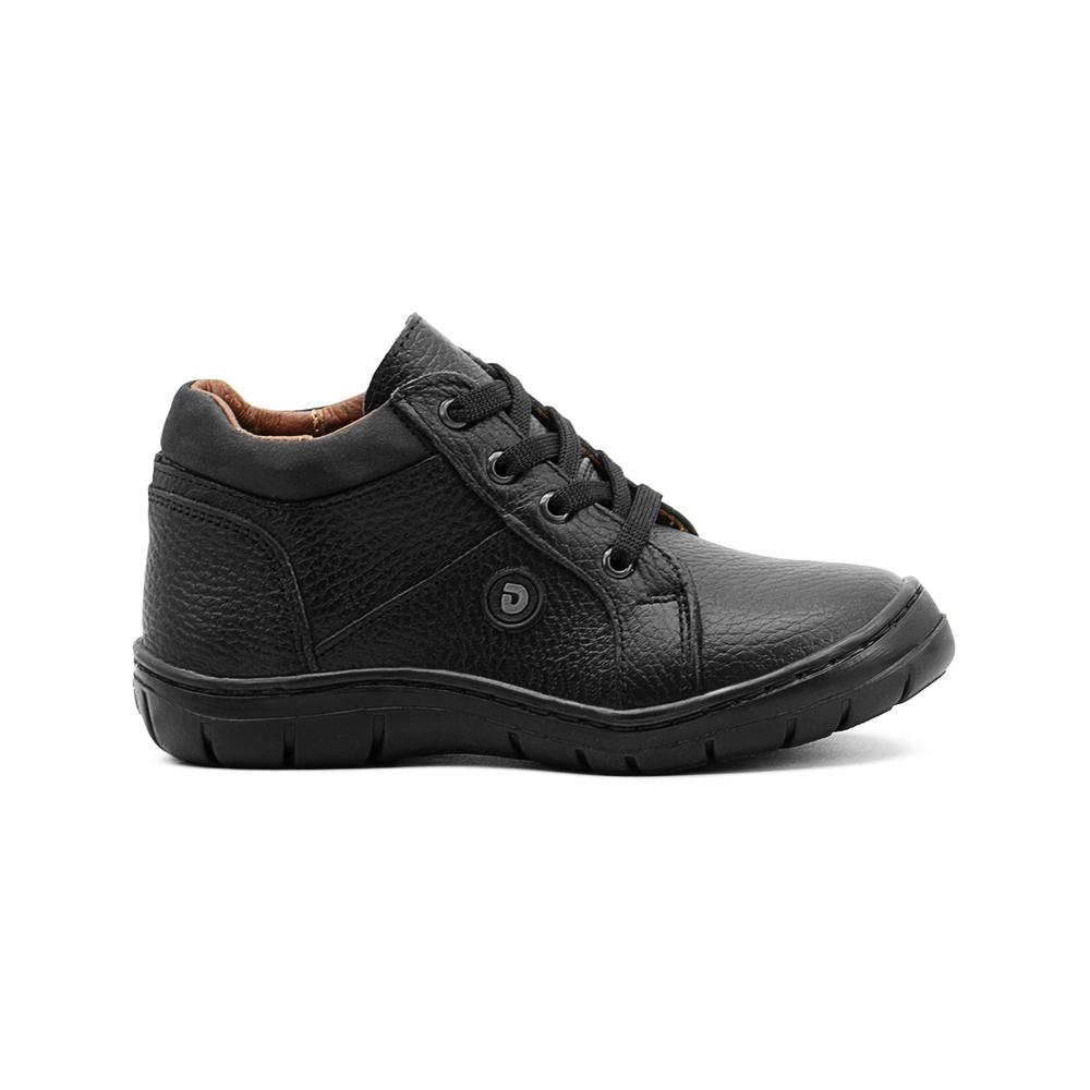 Foto 2 pulgar | Bota Escolar Dogi Para Niño 100% Piel Color Santana Negro Negro