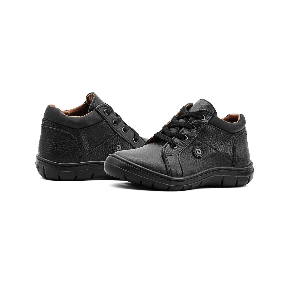 Foto 4 pulgar | Bota Escolar Dogi Para Niño 100% Piel Color Santana Negro Negro