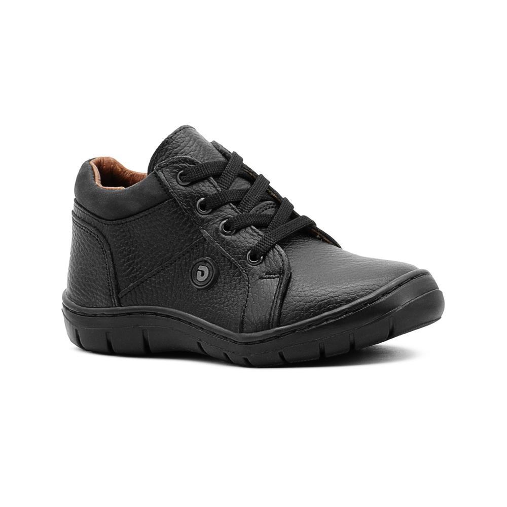 Foto 6 pulgar | Bota Escolar Dogi Para Niño 100% Piel Color Santana Negro Negro