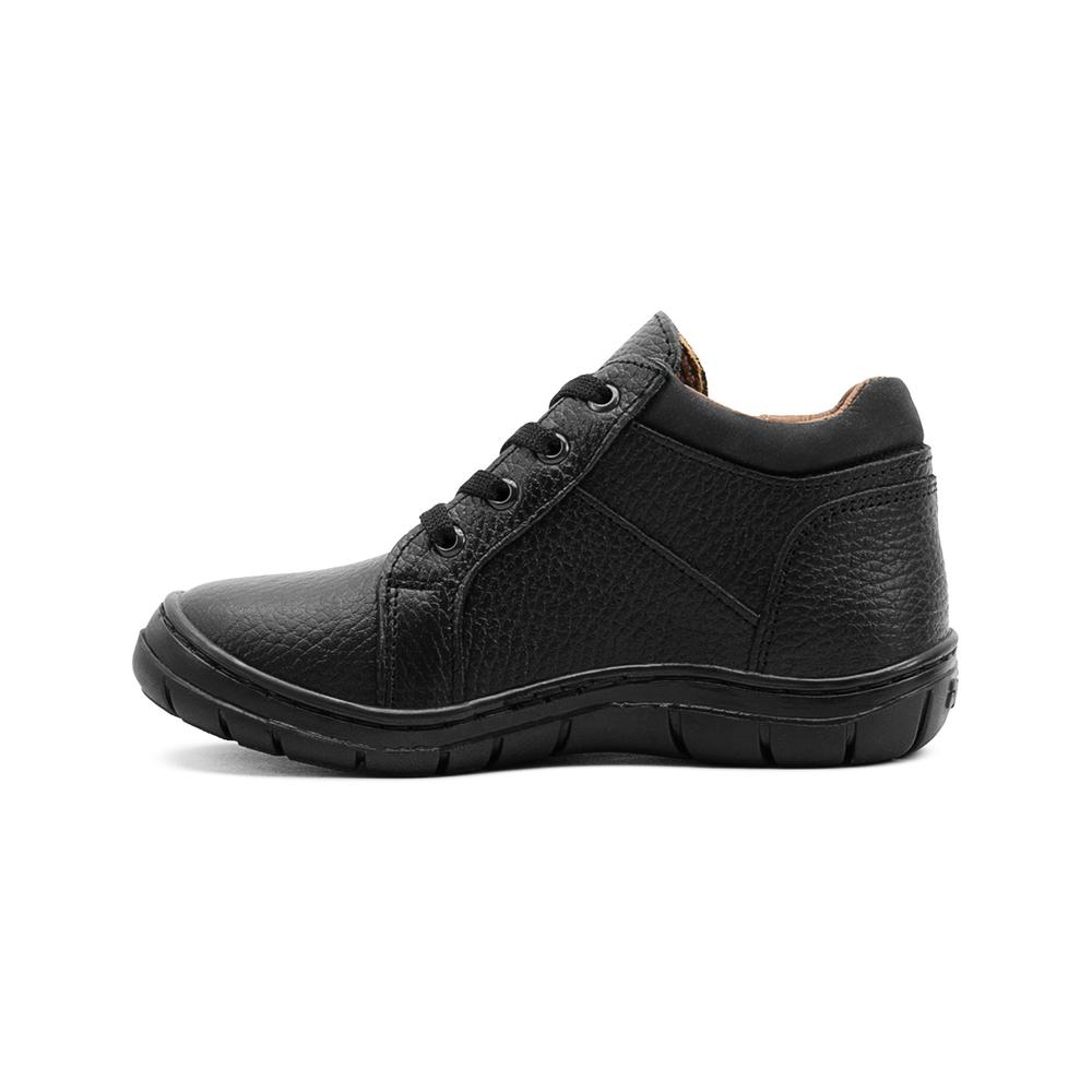 Foto 7 pulgar | Bota Escolar Dogi Para Niño 100% Piel Color Santana Negro Negro