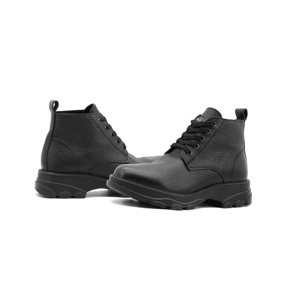 Foto 3 pulgar | Bota Escolar Para Niño Dogi Piel Soporte Arco Negro Negro