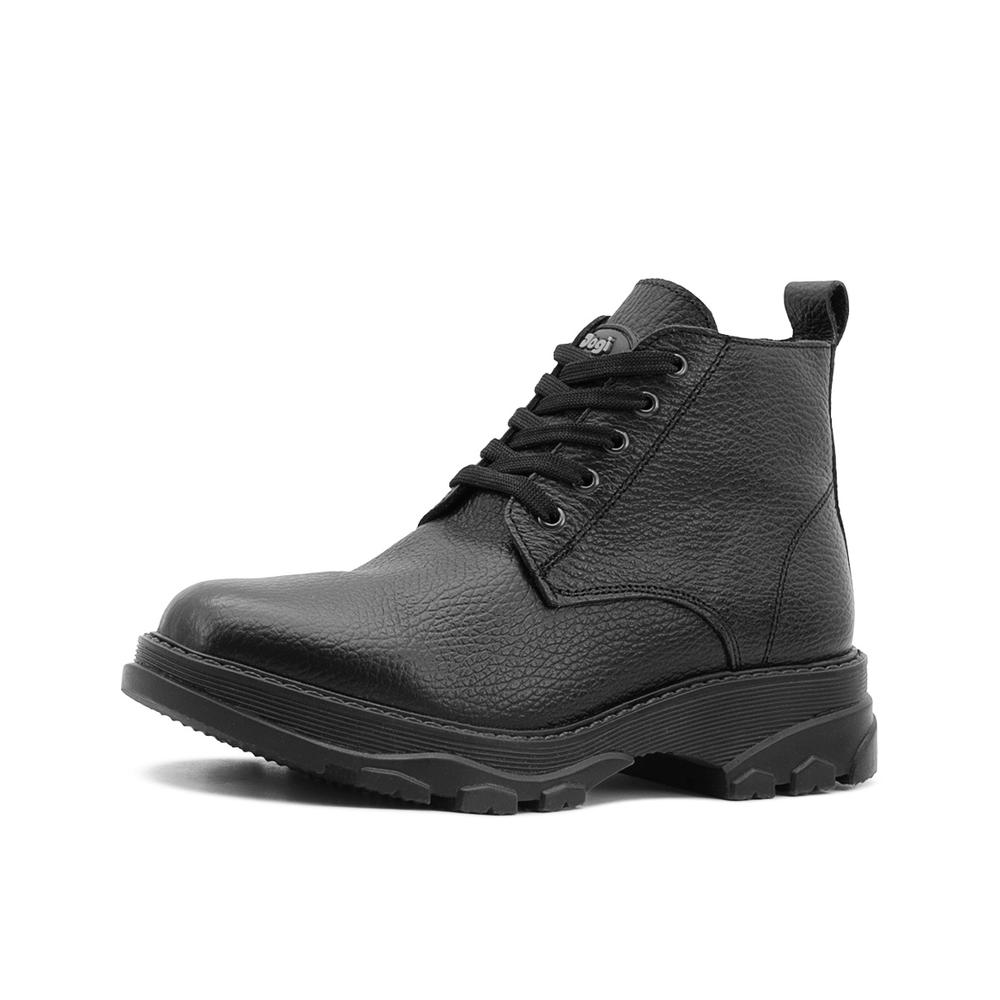 Foto 4 pulgar | Bota Escolar Para Niño Dogi Piel Soporte Arco Negro Negro