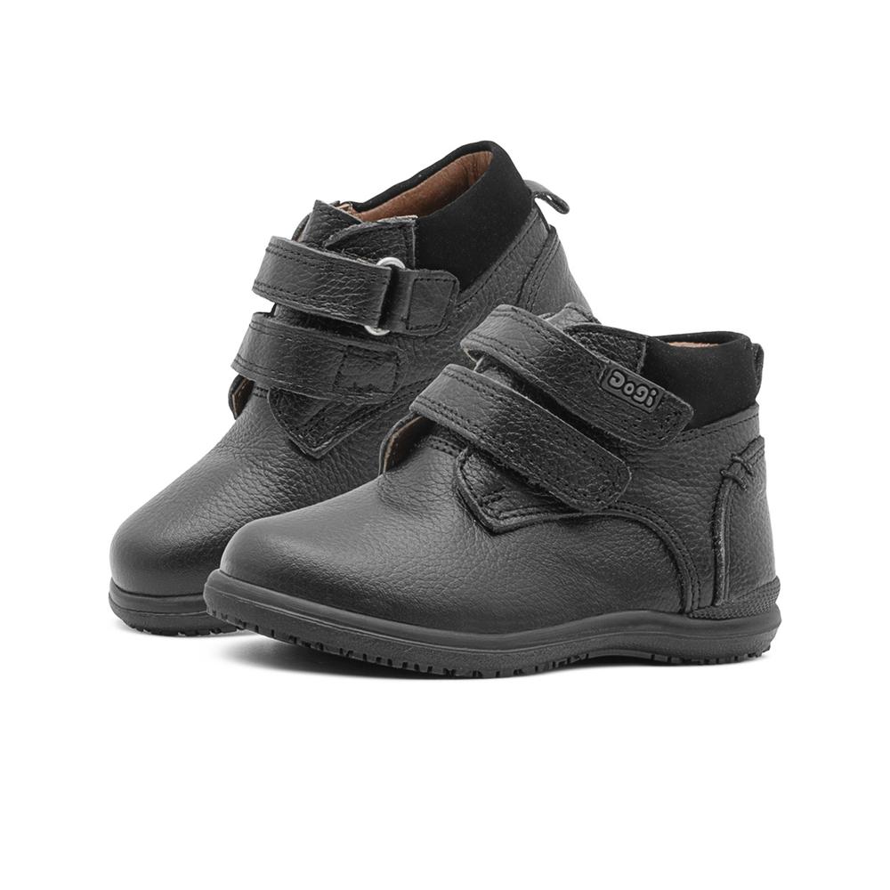 Foto 3 pulgar | Bota Escolar Dogi Para Niño Ajuste Contactel 100% Piel Negro