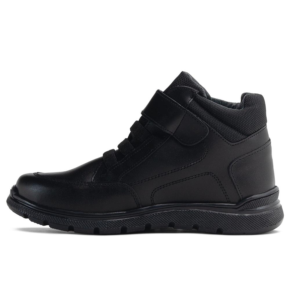 Foto 5 pulgar | Bota Escolar Niño Karsten Ajuste Velcro Color Negro Negro