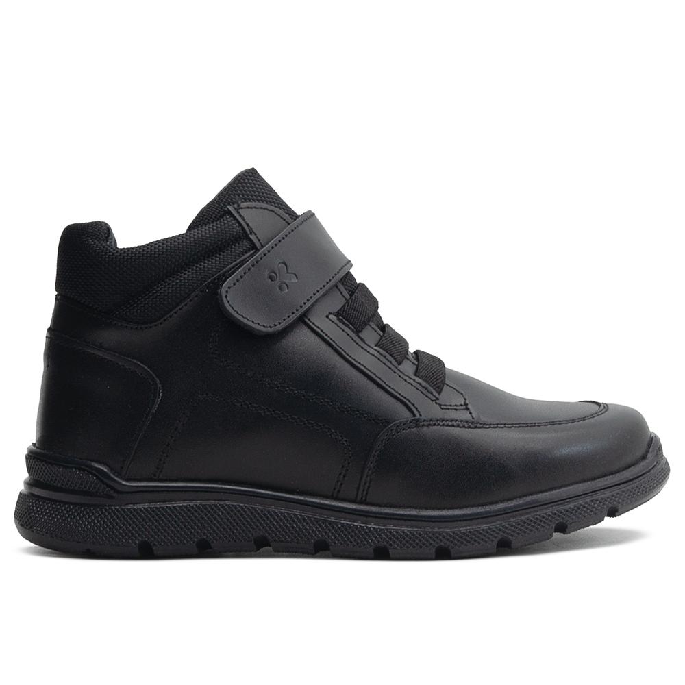 Foto 6 pulgar | Bota Escolar Niño Karsten Ajuste Velcro Color Negro Negro
