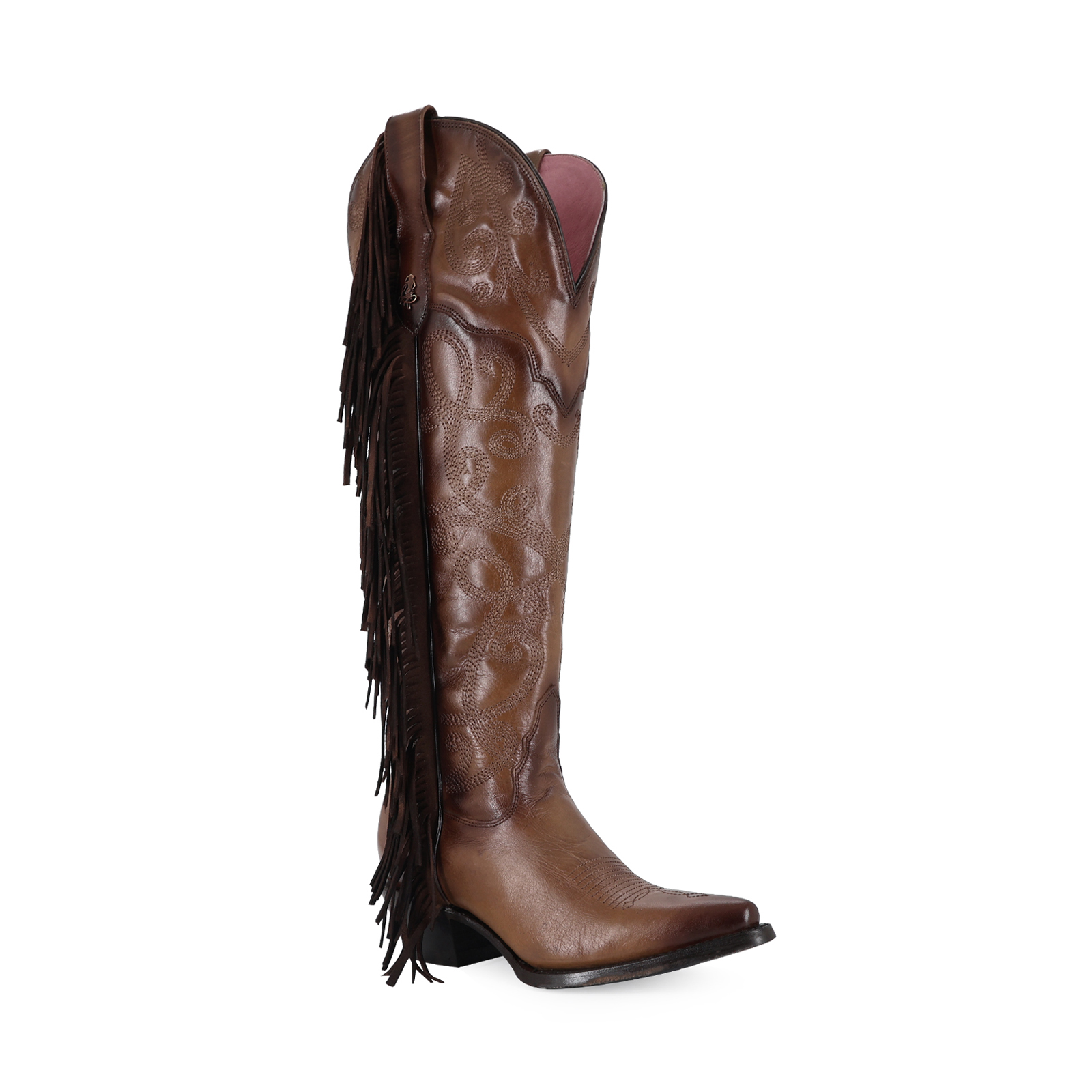 Foto 2 pulgar | Botas Vaqueras Ladies el Malcreado de Piel para Mujer