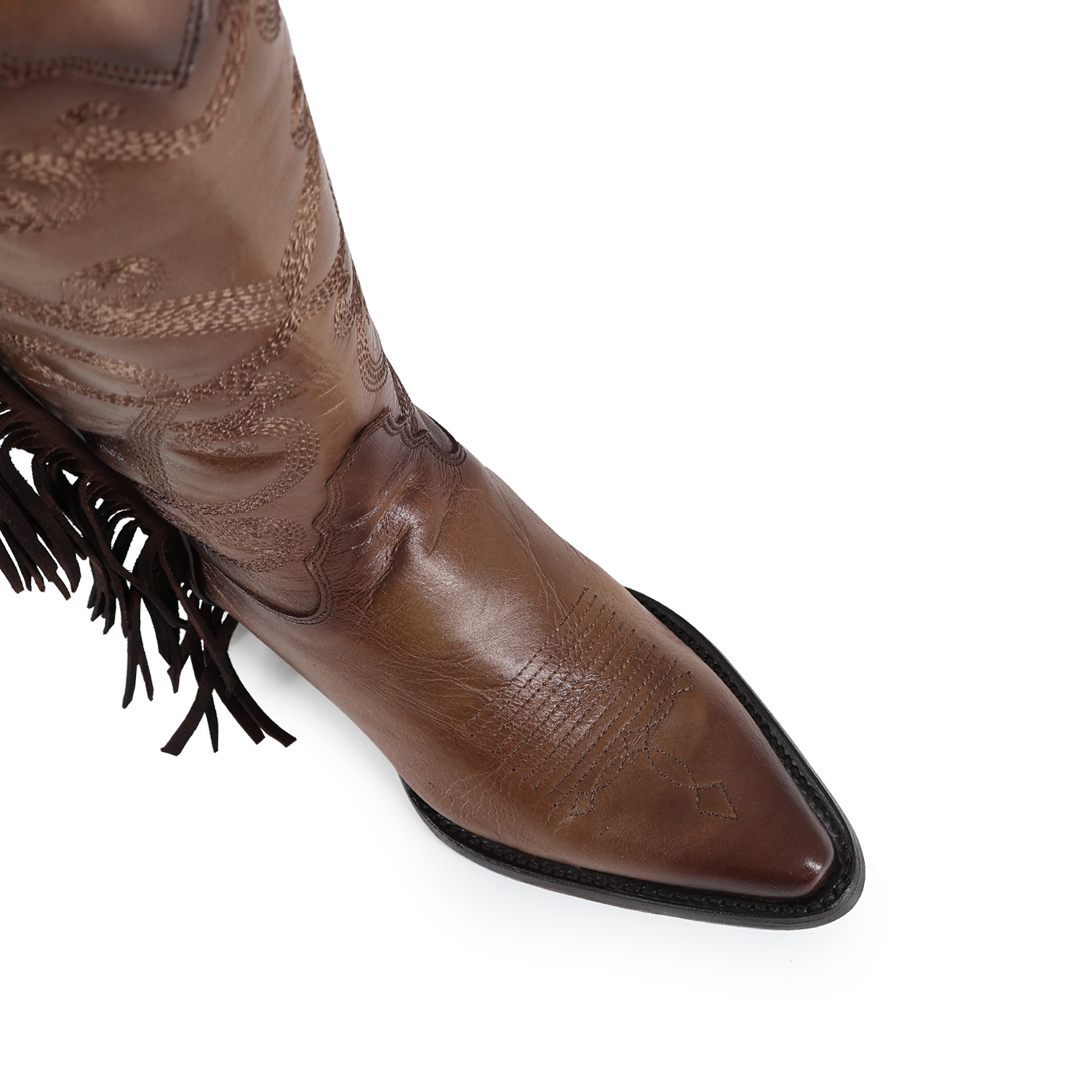 Foto 3 pulgar | Botas Vaqueras Ladies el Malcreado de Piel para Mujer