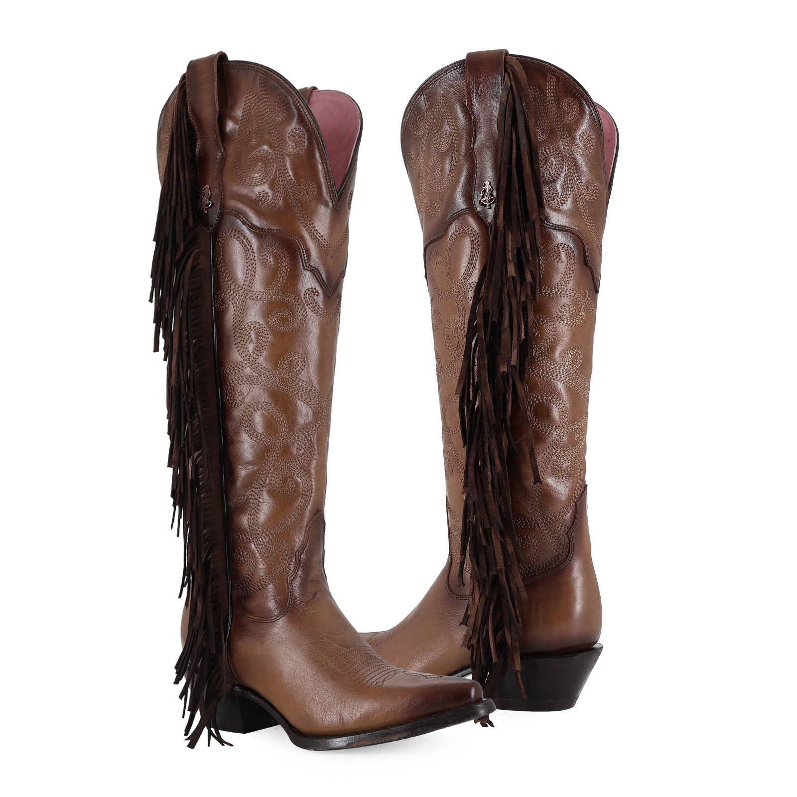 Foto 5 pulgar | Botas Vaqueras Ladies el Malcreado de Piel para Mujer