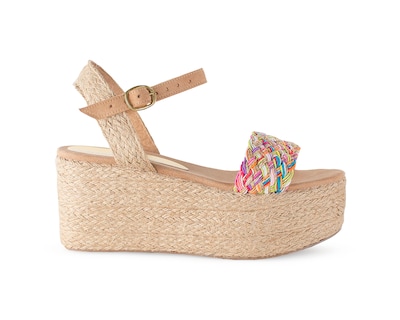 Foto 2 | Alpargata Beige Tejido Sintético para Mujer
