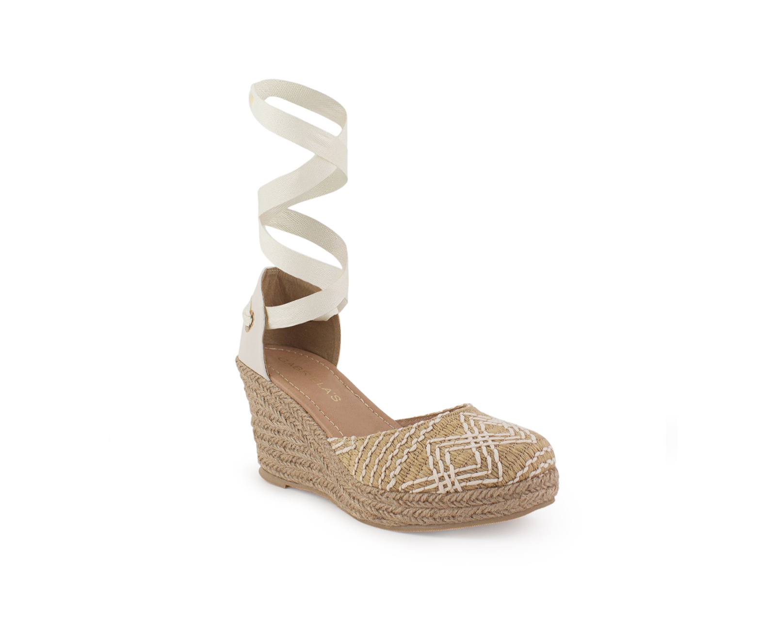 Alpargata Color Beige Liston Material Yute