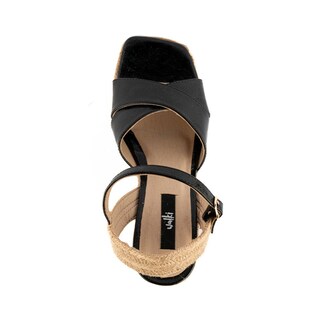 Foto 2 | Plataforma Alpargata Yute Casual Para Mujer Walki Abril Negro