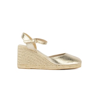Foto 1 | Plataforma Alpargata Yute Casual Para Mujer Walki Mayeli Dorado