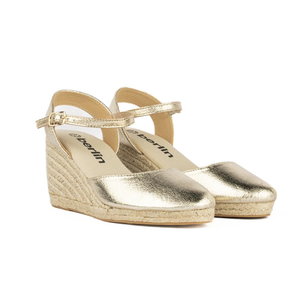 Foto 2 | Plataforma Alpargata Yute Casual Para Mujer Walki Mayeli Dorado