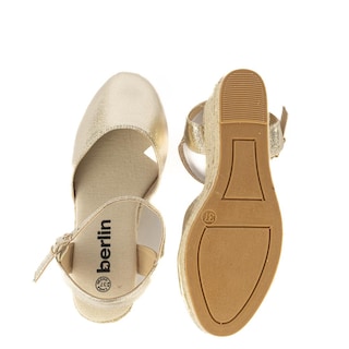 Foto 4 | Plataforma Alpargata Yute Casual Para Mujer Walki Mayeli Dorado