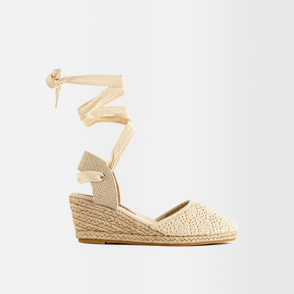 Foto 2 pulgar | Plataforma Alpargata Yute 6cm Para Mujer Walki Lizeth Beige