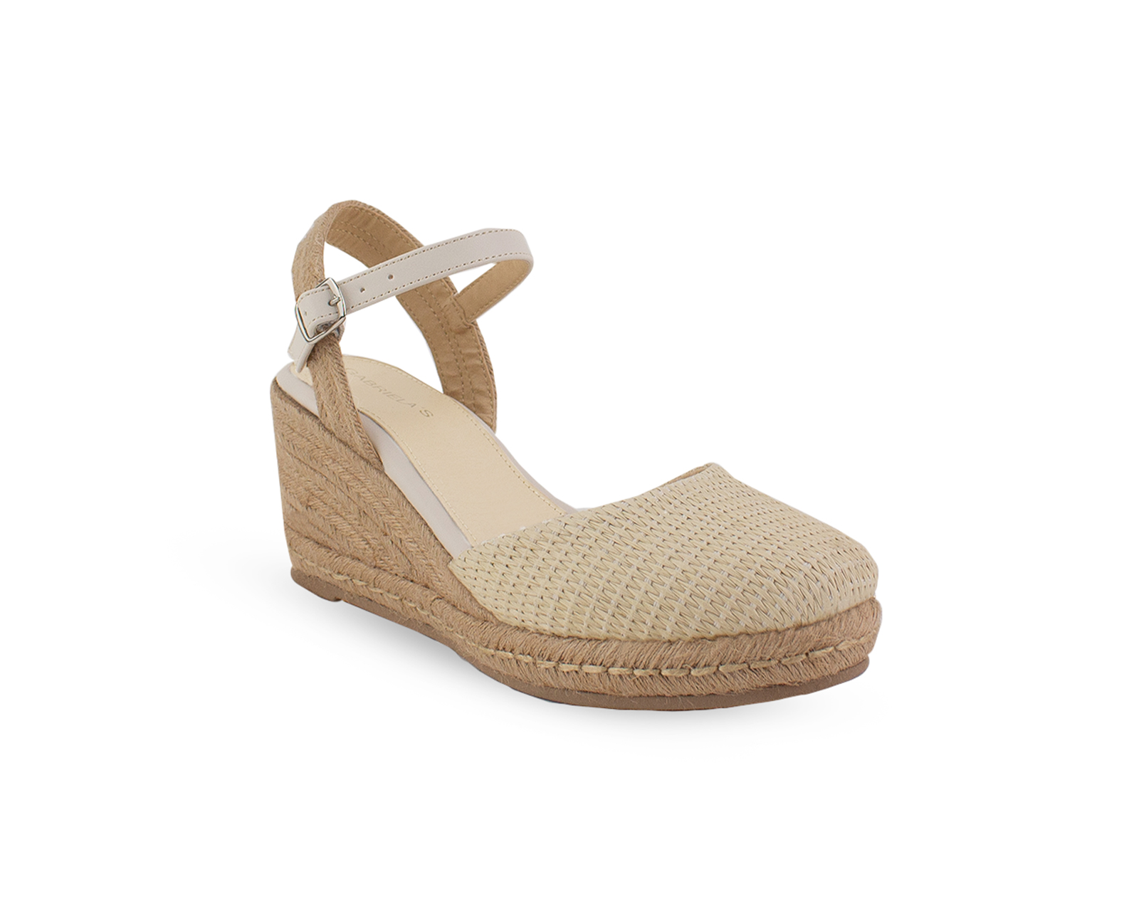 Foto 1 | Alpargata Color Beige Hebilla Material Sintético