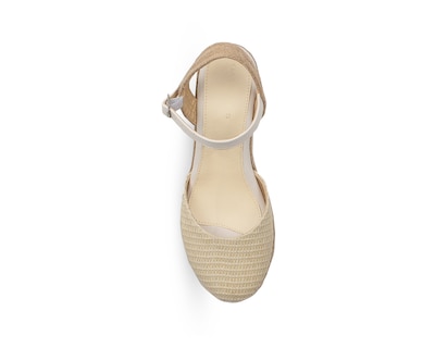 Foto 3 | Alpargata Color Beige Hebilla Material Sintético