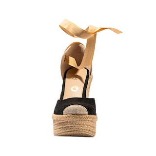 Foto 4 | Plataforma Alpargata Yute 13cm Para Mujer Walki Aria Negro