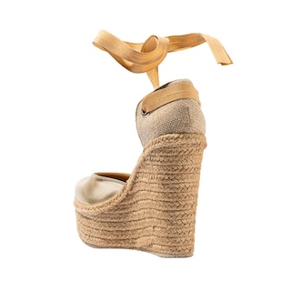 Foto 3 | Plataforma Alpargata Yute 13cm Para Mujer Walki Aria Dorado