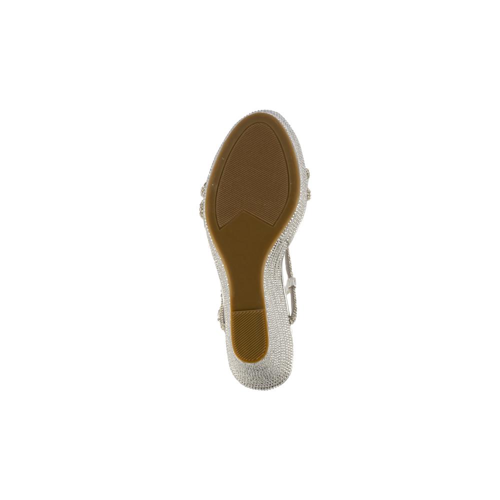 Foto 8 pulgar | Alpargata Brillos Plataforma 13.5cm Para Mujer Walki Alessia Plateado