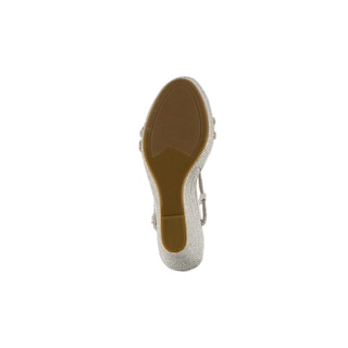 Foto 7 | Alpargata Brillos Plataforma 13.5cm Para Mujer Walki Alessia Plateado