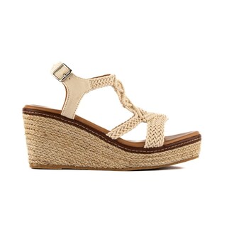 Foto 1 | Plataforma Alpargata Yute 8.5cm Para Mujer Walki Brigitte Beige