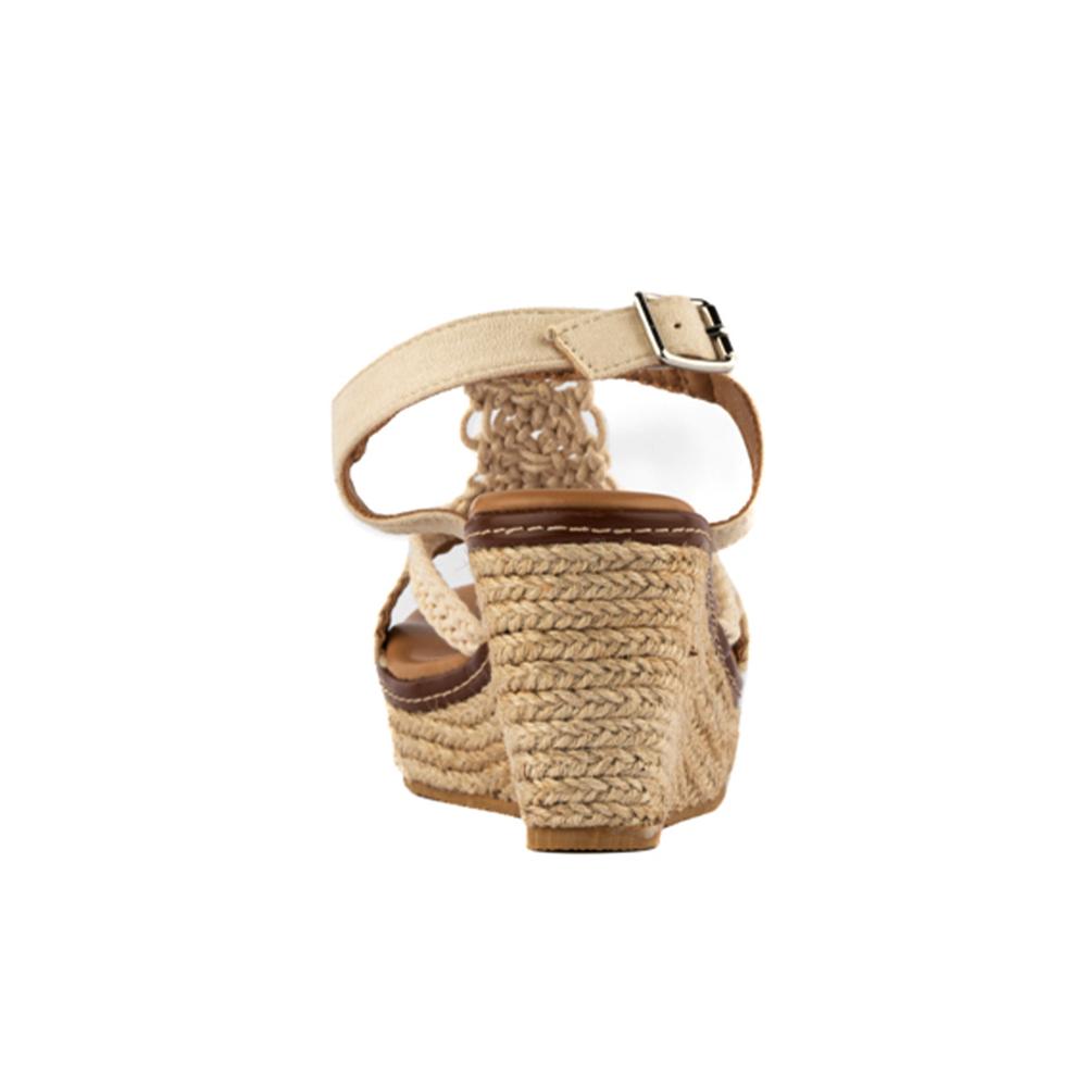 Foto 5 pulgar | Plataforma Alpargata Yute 8.5cm Para Mujer Walki Brigitte Beige