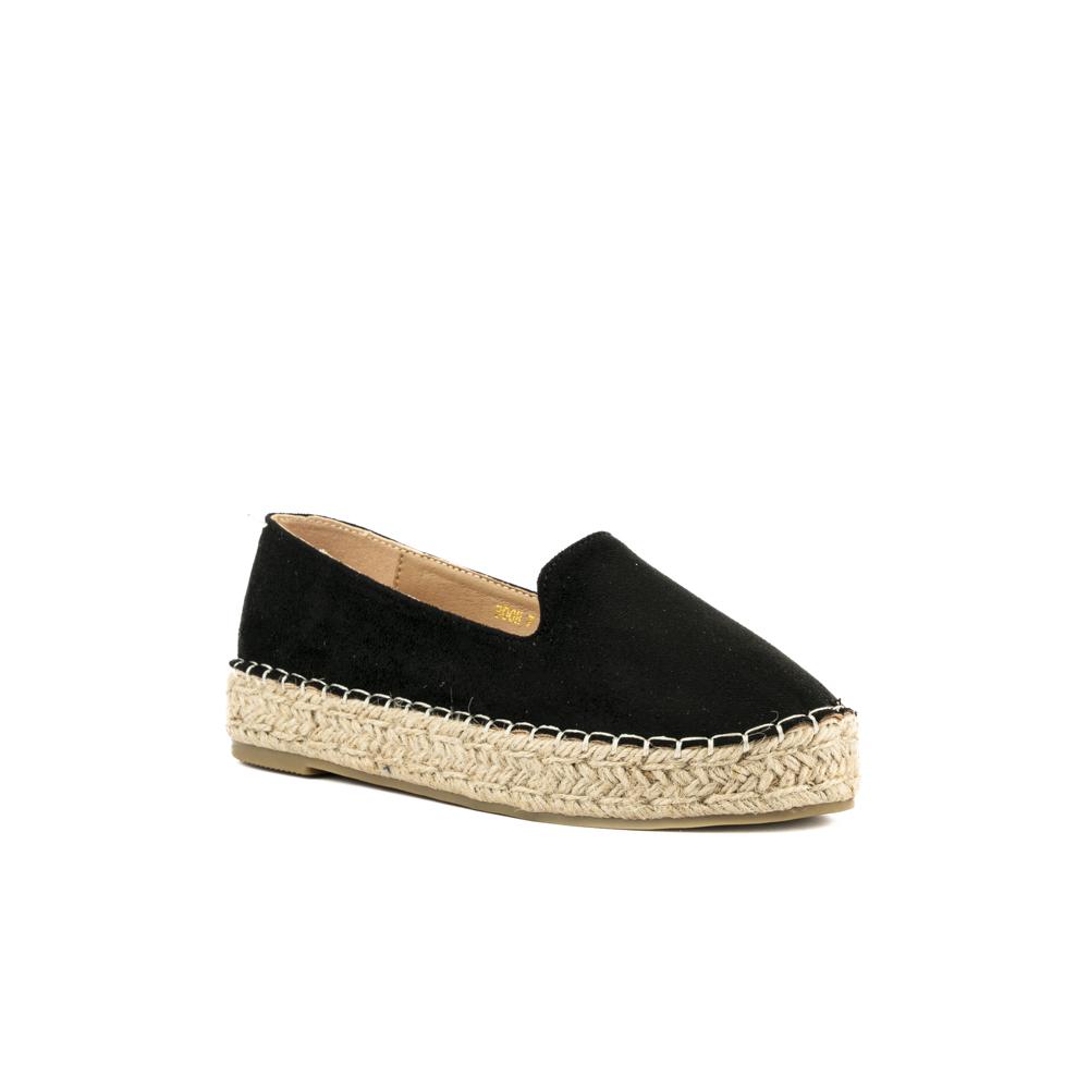 Foto 3 pulgar | Plataforma Alpargata Yute 3cm Para Mujer Walki Ximena Negro