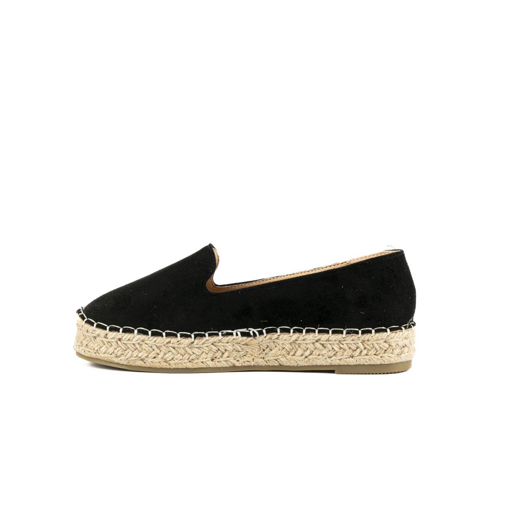 Foto 4 pulgar | Plataforma Alpargata Yute 3cm Para Mujer Walki Ximena Negro