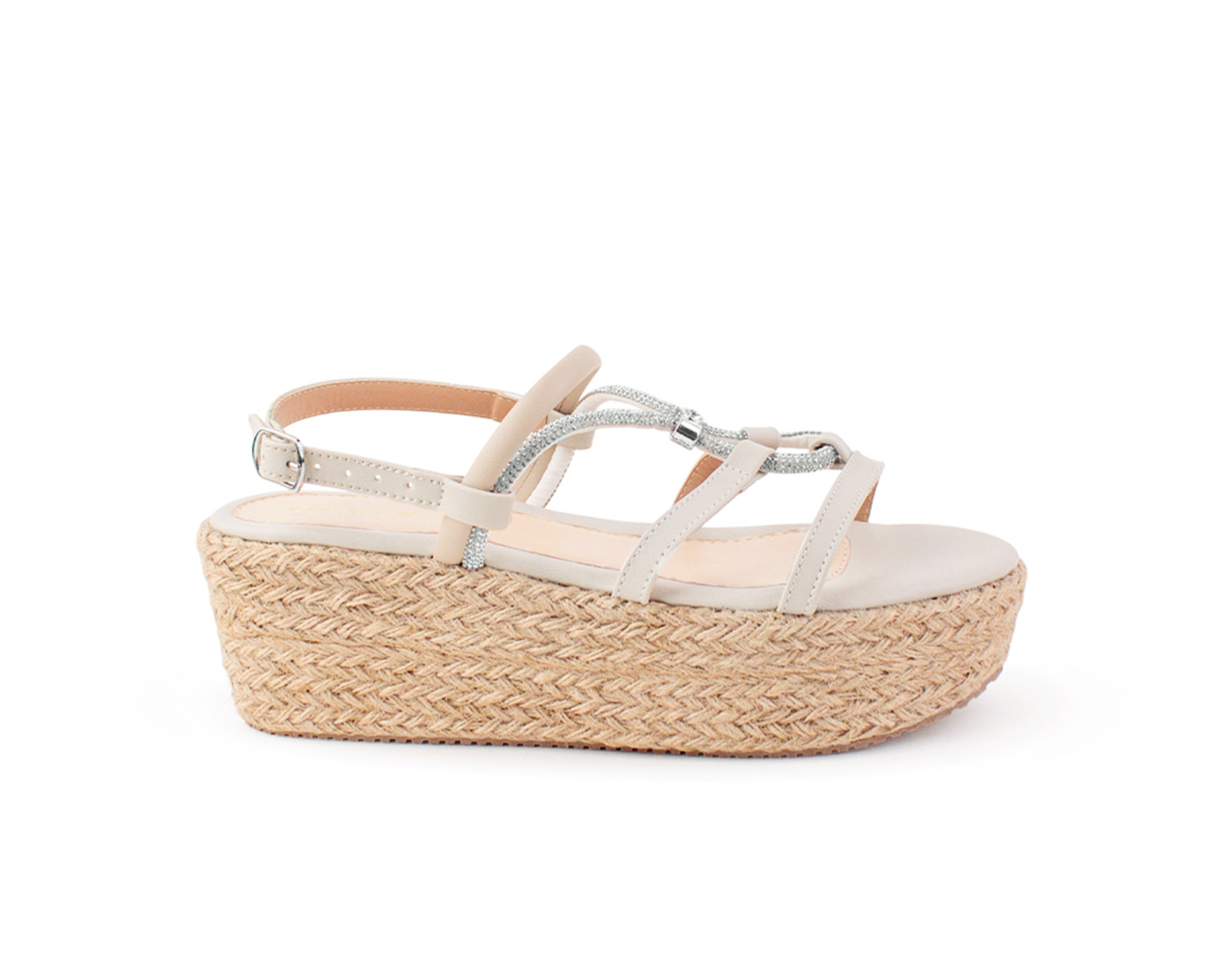 Foto 2 | Alpargata Color Beige Tiras Material Yute