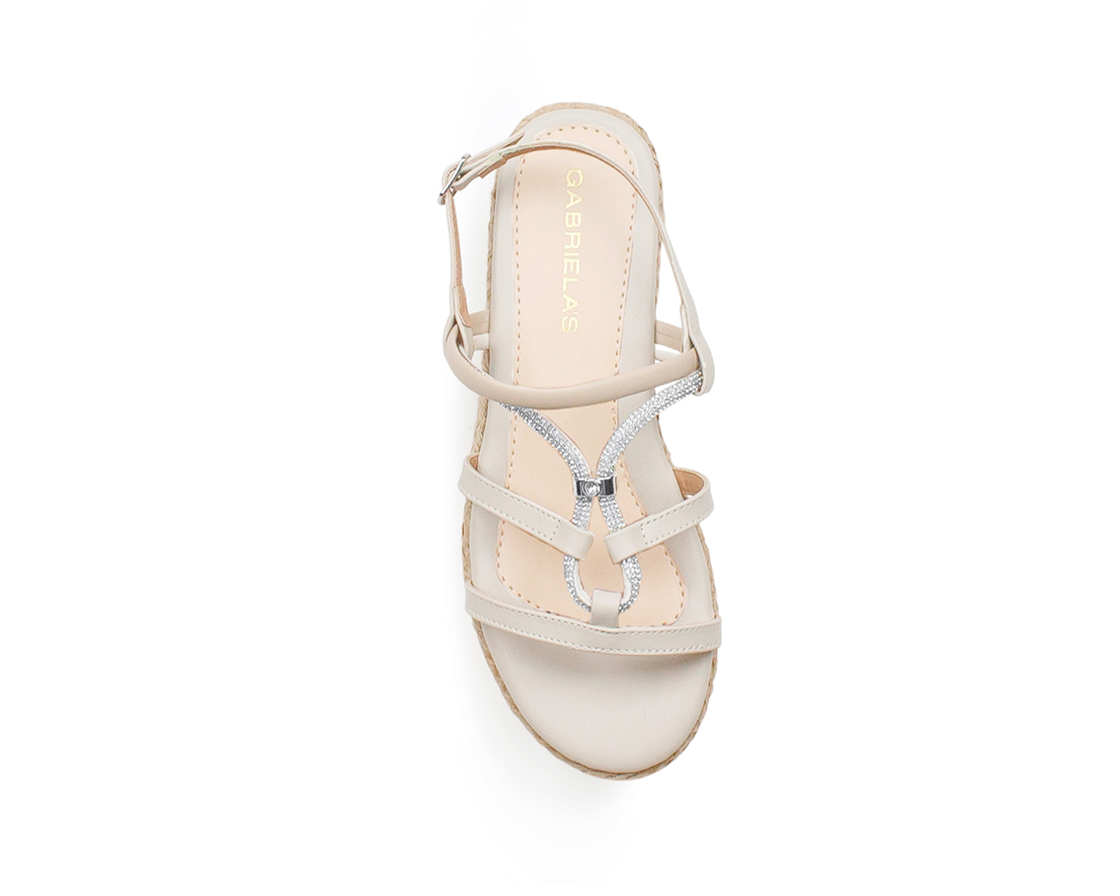 Foto 3 | Alpargata Color Beige Tiras Material Yute