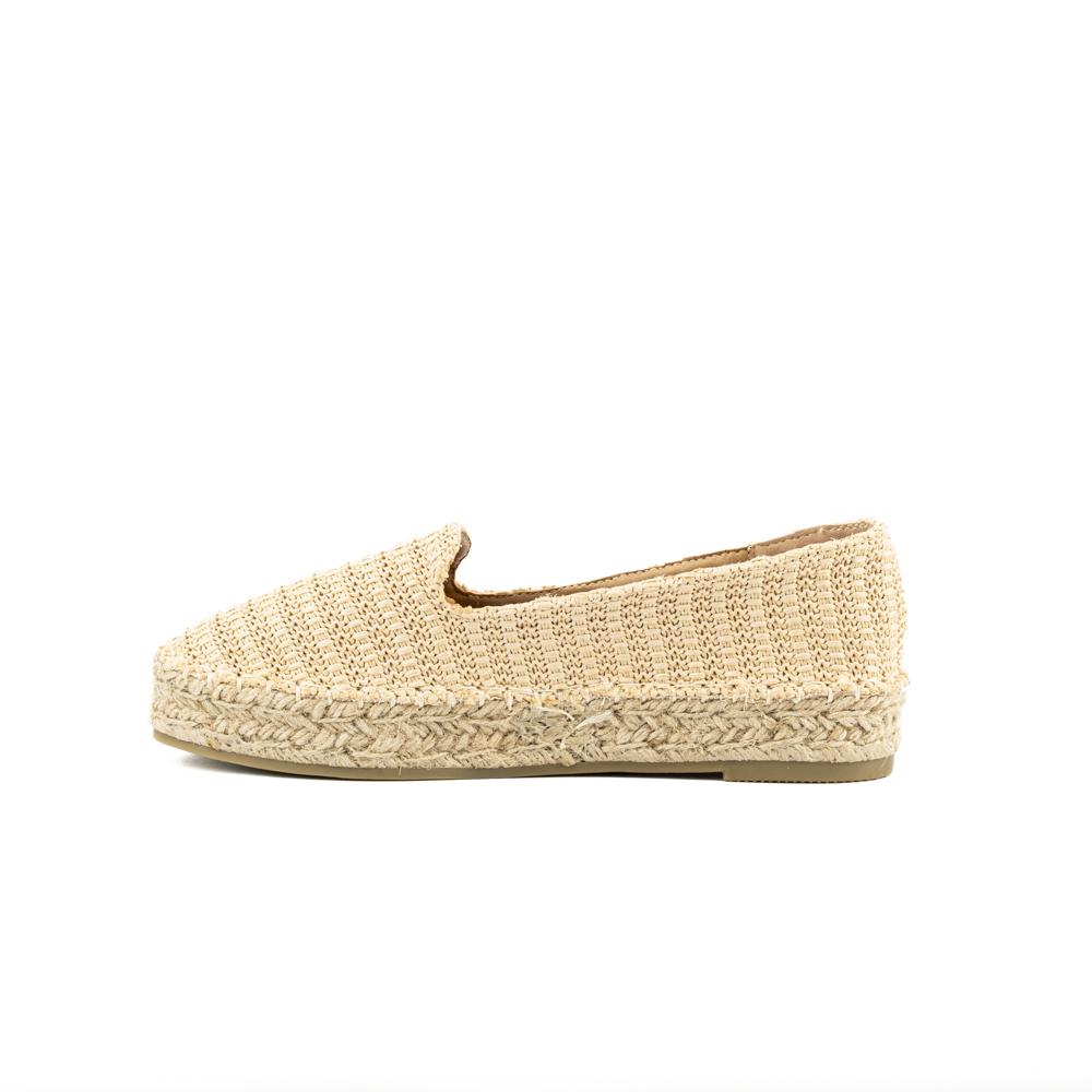 Foto 4 pulgar | Plataforma Alpargata Yute 3cm Para Mujer Walki Ximena Beige