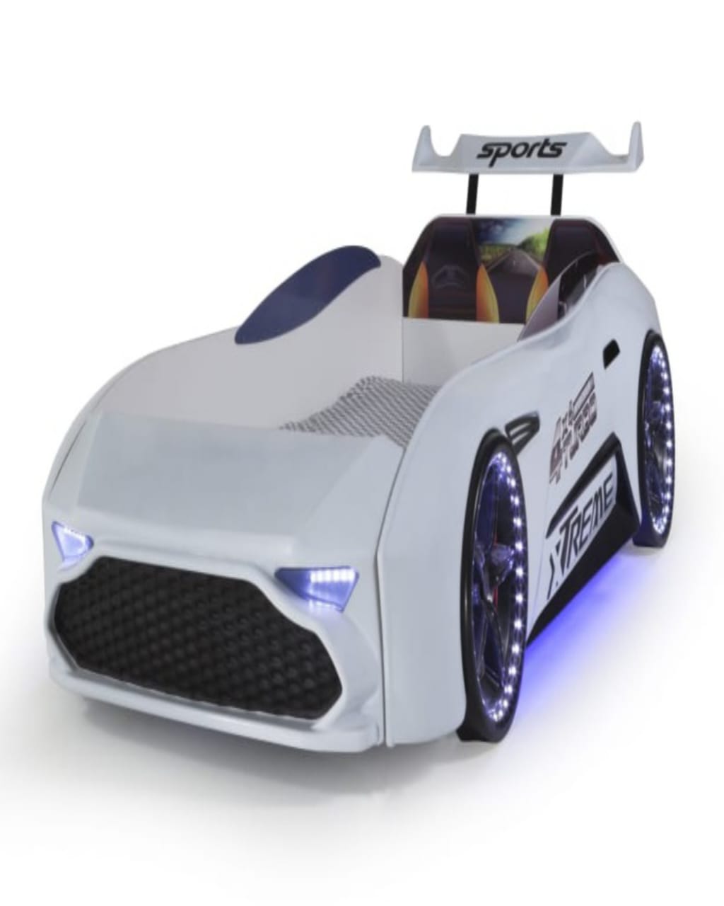 Cama Infantil Jakosc Mebli con Forma de Carro Aston Blanco