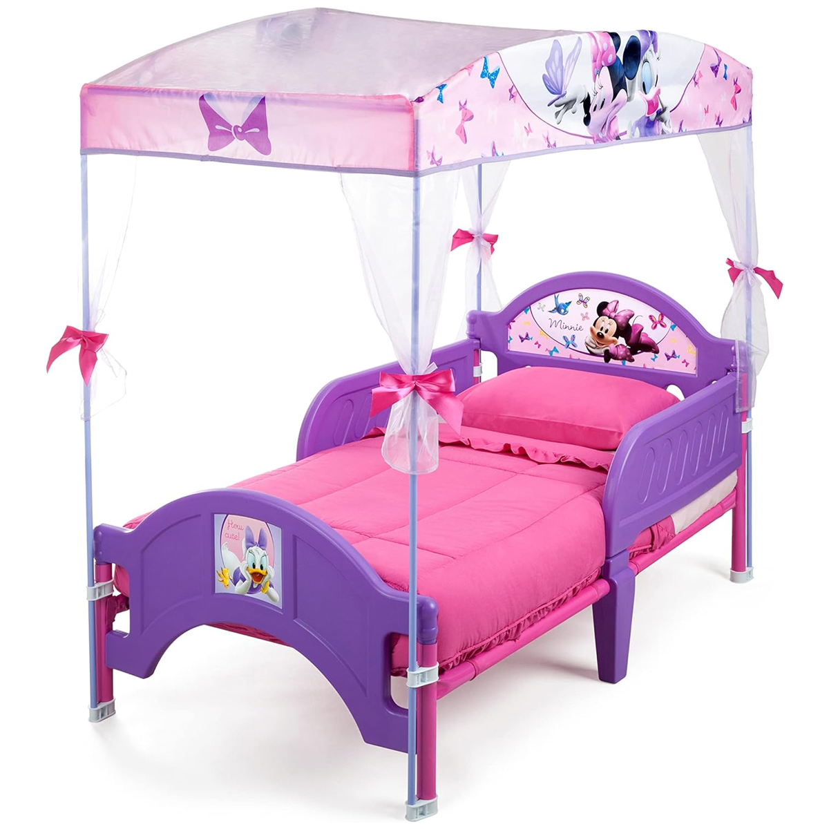 Foto 4 pulgar | Cama Cuna Con Toldo Delta Children Minnie Mouse