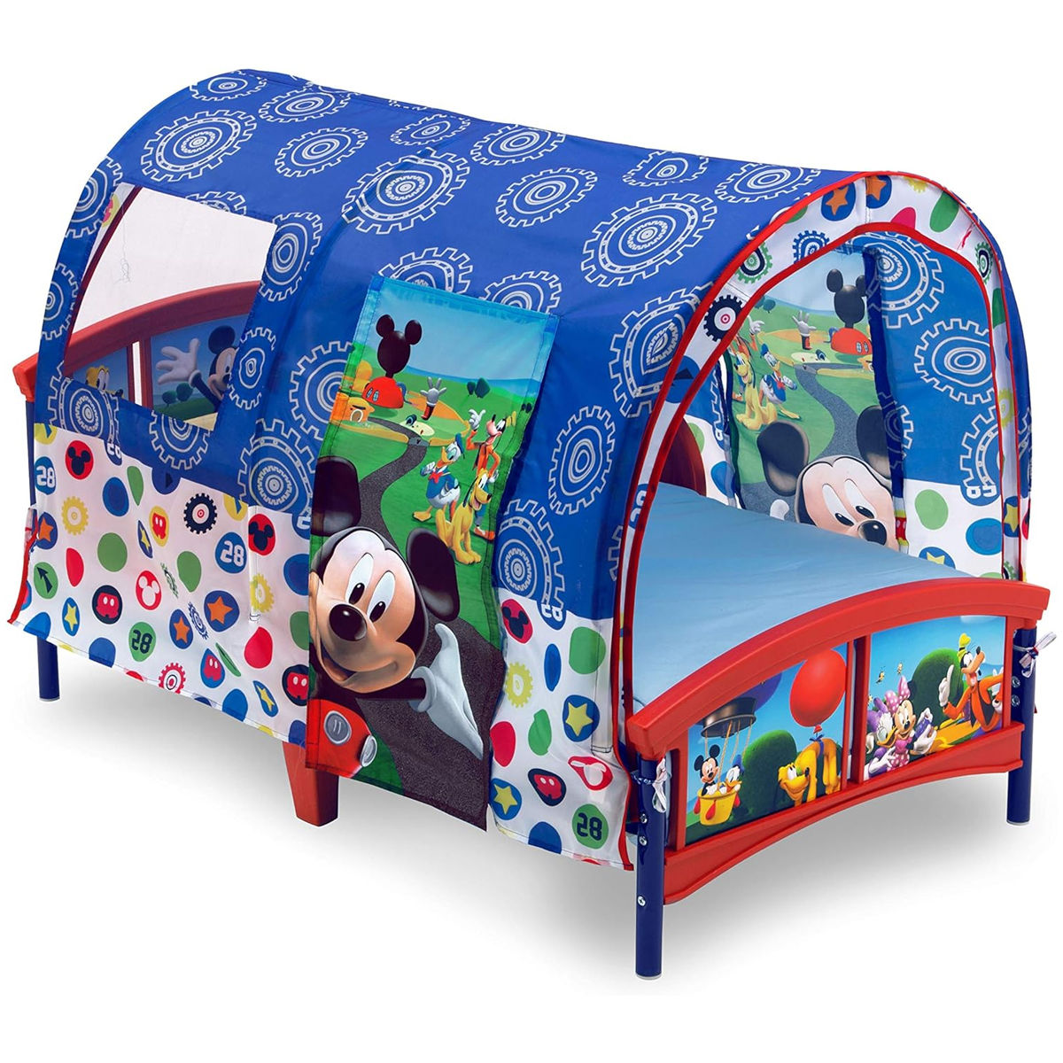 Foto 4 pulgar | Cama Infantil con Dosel Mickey Delta Children Multicolor