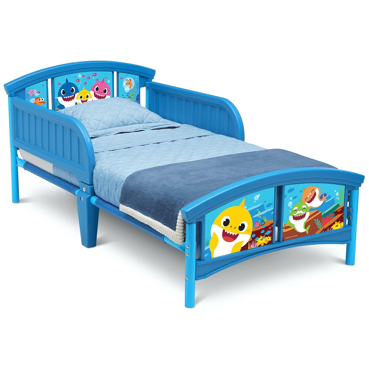 Foto 2 pulgar | Cama Infantil Delta Children Baby Shark Azul