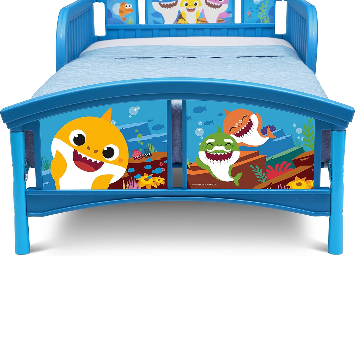 Foto 5 pulgar | Cama Infantil Delta Children Baby Shark Azul