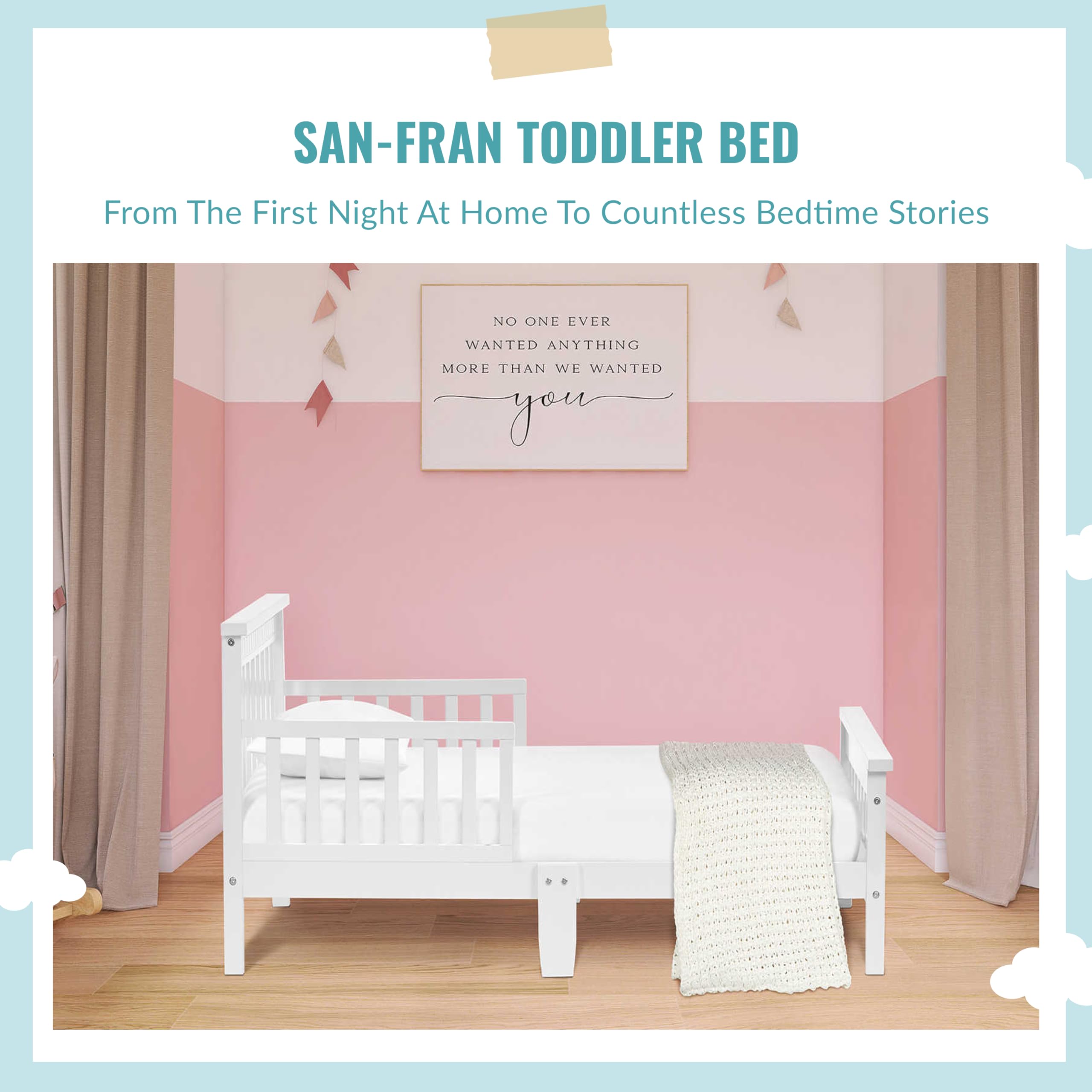 Foto 7 pulgar | Cama Infantil Dream On Me Blanca-Venta Internacional