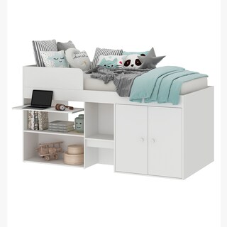Foto 2 | Cama Individual Skal Living Multifuncional con Mesa de Estudio Incorporada