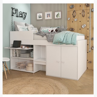 Foto 3 | Cama Individual Skal Living Multifuncional con Mesa de Estudio Incorporada