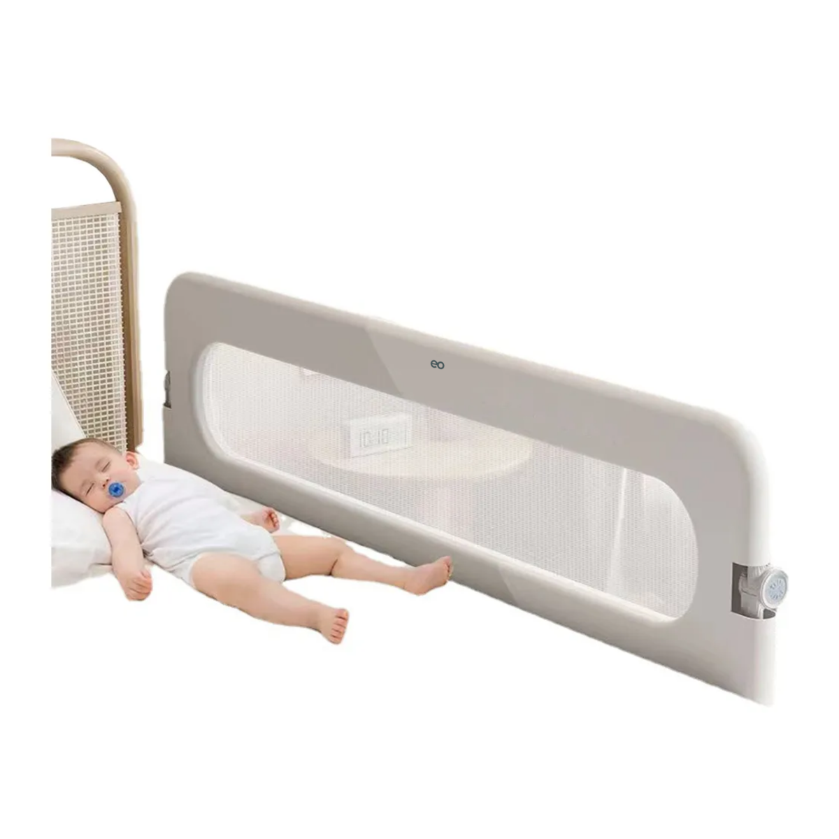 Foto 2 pulgar | Valla De Cama Plegable Protección Caídas Bebé  Eo Safe Imports  Esi-18779 Gris